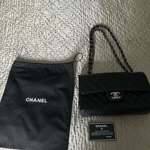 Chanel Classic Black Quilted Shoulder Bag